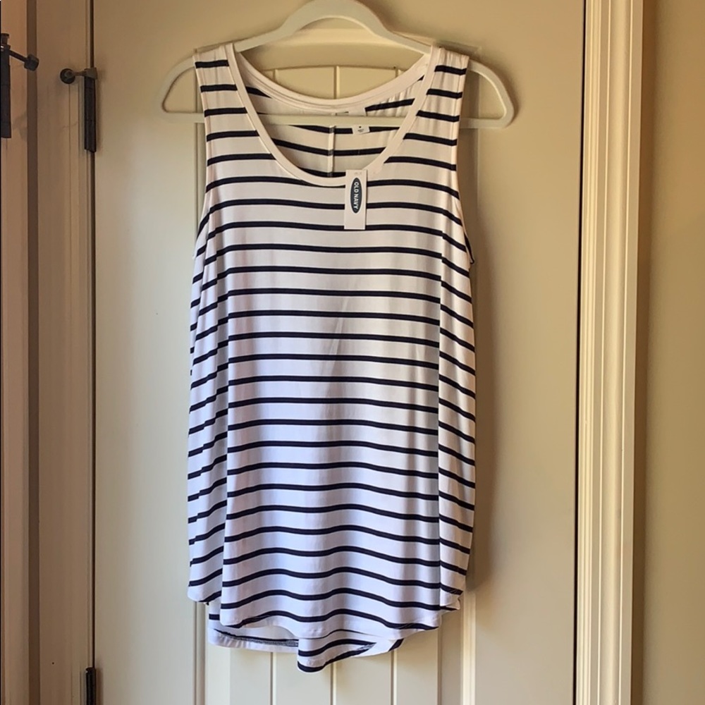 Luxe Striped Swing Tank Top